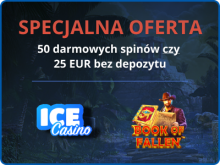 Icecasino без бонусу в депозитах-50 безкоштовних спінів або 25 євро без депозитів!